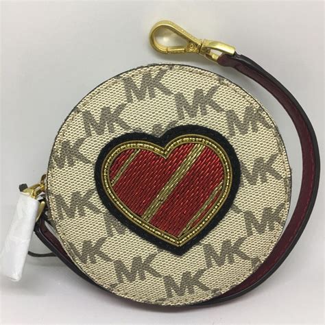 michael kors heart coin purse|michael kors coin purse sale.